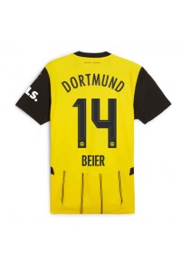 Borussia Dortmund Maximilian Beier #14 Voetbaltruitje Thuis tenue 2024-25 Korte Mouw